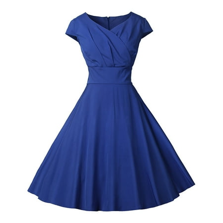 MENRKOO Dresses for Women 2022 Women s Summer Trendy Short Sleeve V Neck Vintage Solid Party Swing Corset Big Hem Skirt Dress Blue M-
MENRKOO Dresses for Women 2022 Women s Summer Trendy Short Sleeve V Neck Vintage Solid Party Swing Corset Big Hem Skirt Dress Blue M-