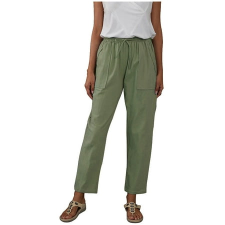 Ziloco Women Casual Mid Waist Embroidery Summer Cotton Loose Long Straight Pants pajama pants Green XXL
Ziloco Women Casual Mid Waist Embroidery Summer Cotton Loose Long Straight Pants pajama pants Green XXL
