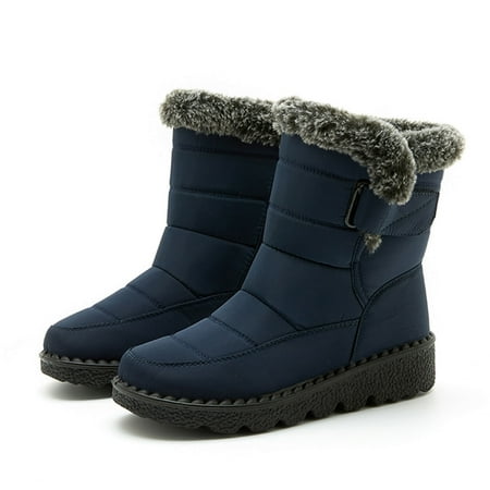 Womens Boots Fashion Women Winter Water Proof Flat Hook Loop Keep Warm Snow Boots Comfortable Mid Boots Shoes Blue 7 Boots for Women
Womens Boots Fashion Women Winter Water Proof Flat Hook Loop Keep Warm Snow Boots Comfortable Mid Boots Shoes Blue 7 Boots for Women