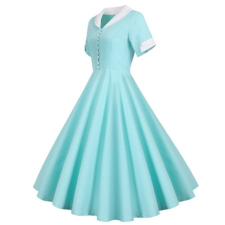 Pink Dress White Dress Women Women s 1950s Retro Dress Short Sleeve Vintage Swing Dress Black Dresses for Women Maternity Dress for Photoshoot Long Sleeve Dress Clearance 2023 Blue XL
Pink Dress White Dress Women Women s 1950s Retro Dress Short Sleeve Vintage Swing Dress Black Dresses for Women Maternity Dress for Photoshoot Long Sleeve Dress Clearance 2023 Blue XL