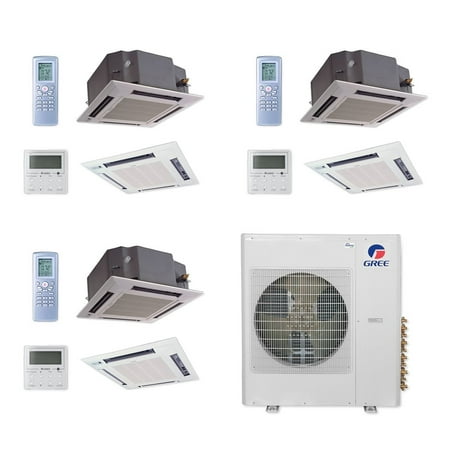 Gree 42 000 BTU Multi21+ Tri-Zone Ceiling Cassette Mini Split Air Conditioner Heat Pump 208/230V SEER 21 (12-12-12)
Gree 42 000 BTU Multi21+ Tri-Zone Ceiling Cassette Mini Split Air Conditioner Heat Pump 208/230V SEER 21 (12-12-12)