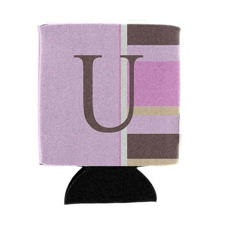 Carolines Treasures CJ1005-UCC Letter U Initial Monogram - Pink Stripes Can or Bottle Hugger Can Hugger multicolor 
Carolines Treasures CJ1005-UCC Letter U Initial Monogram - Pink Stripes Can or Bottle Hugger Can Hugger multicolor
