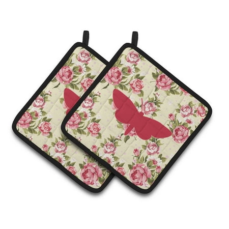 Moth Shabby Chic Yellow Roses Pair of Pot Holders
Moth Shabby Chic Yellow Roses Pair of Pot Holders