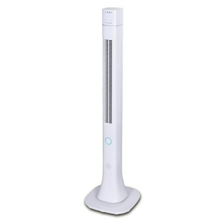 Optimus 48 Inch Pedestal Tower Fan with Remote Control BT and LED
