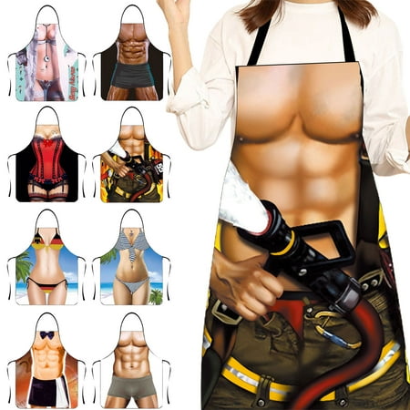 Funny Apron Personality Novelty Clear And Real Image Sleeveless Strap Waterproof Polyester Muscular Man Kitchen Apron Home Supplies
Funny Apron Personality Novelty Clear And Real Image Sleeveless Strap Waterproof Polyester Muscular Man Kitchen Apron Home Supplies