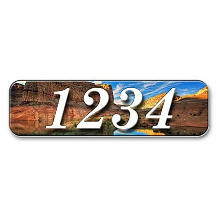 Grand Canyon Reflective Address Plaque
