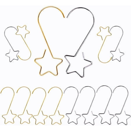 Ornament Hooks 80PCS Silver & Gold Ornament Hangers Hooks Star-Shaped Metal Christmas Ball Hooks Ornament Hooks for Christmas Tree Ball Decorations
Ornament Hooks 80PCS Silver & Gold Ornament Hangers Hooks Star-Shaped Metal Christmas Ball Hooks Ornament Hooks for Christmas Tree Ball Decorations