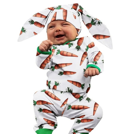 Easter Sleeve Girls Carrot Cartoon Pants Ears Bodysuit Rabbit Romper Hat Long Boys Printed Baby Outfits Girls Outfits&Set Baby Ups Outfit
Easter Sleeve Girls Carrot Cartoon Pants Ears Bodysuit Rabbit Romper Hat Long Boys Printed Baby Outfits Girls Outfits&Set Baby Ups Outfit