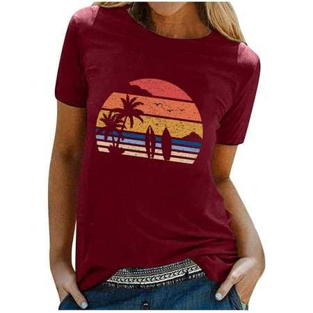 Shirts for Women Summer Blouse T-shirt Beach Sleeve Surfing Shirt Summer Printed Short Top Women Women s Blouse under Scrub Women Long Sleeve Shirts WR XL Womens Shirts
Shirts for Women Summer Blouse T-shirt Beach Sleeve Surfing Shirt Summer Printed Short Top Women Women s Blouse under Scrub Women Long Sleeve Shirts WR XL Womens Shirts