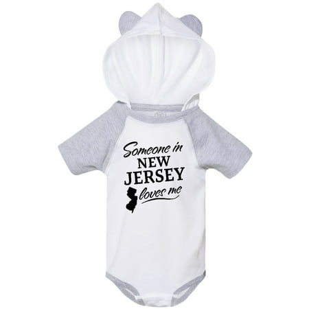 Inktastic Someone in New Jersey Loves Me Gift Baby Boy or Baby Girl Bodysuit