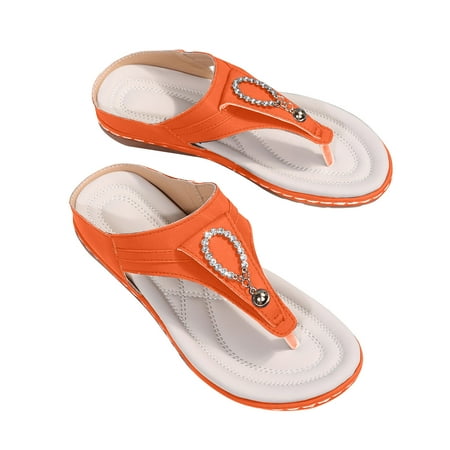 Jsezml Womens Flip Flops with Arch Support Comfortable Wedge Sandal Rhinestone Platform Sandals Walking Causal Shoes
Jsezml Womens Flip Flops with Arch Support Comfortable Wedge Sandal Rhinestone Platform Sandals Walking Causal Shoes