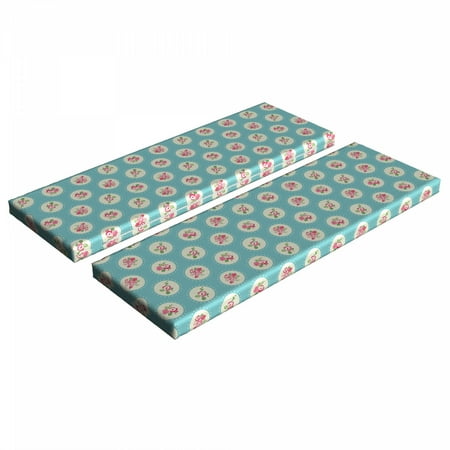 Shabby Flora Bench Cushion Set of 2 Circular Pattern with Flower Motifs Blossoming Spring Nature Standard Size Foam Pad and Decorative Cover Apple Green Pale Blue by Ambesonne
Shabby Flora Bench Cushion Set of 2 Circular Pattern with Flower Motifs Blossoming Spring Nature Standard Size Foam Pad and Decorative Cover Apple Green Pale Blue by Ambesonne