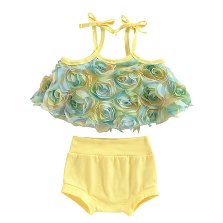 Musuos Baby Girl 3D Flowers Decore Sling Cami Crop Tops Elastic Waist Shorts Pants
Musuos Baby Girl 3D Flowers Decore Sling Cami Crop Tops Elastic Waist Shorts Pants