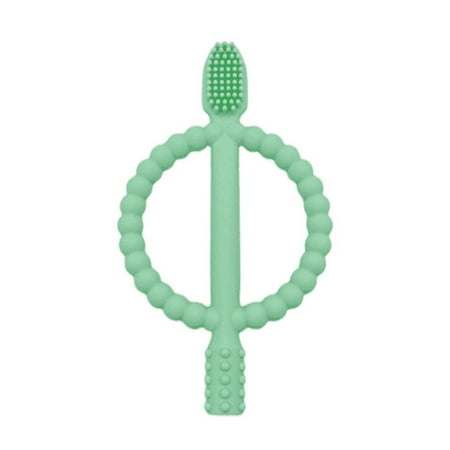 HitUpon Silicone Baby Toothbrush With Suction Base 3 In 1 Infant Teething Toys With Easy-Hold Handle
HitUpon Silicone Baby Toothbrush With Suction Base 3 In 1 Infant Teething Toys With Easy-Hold Handle