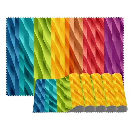 Placemats Set of 4 Non Slip Washable Table Placemats Abstract Color Rainbow Stripes
Placemats Set of 4 Non Slip Washable Table Placemats Abstract Color Rainbow Stripes