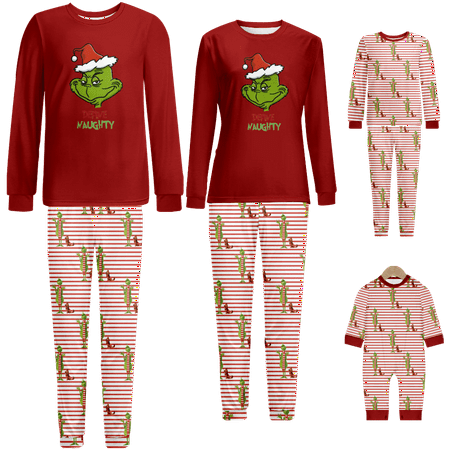 Matching Family Christmas Pajamas Set The Grinch Red White Stripe Print Sizes Baby-Kids-Adult-Pet 2 Pieces Top and Pants Bodysuits Pajamas Set
Matching Family Christmas Pajamas Set The Grinch Red White Stripe Print Sizes Baby-Kids-Adult-Pet 2 Pieces Top and Pants Bodysuits Pajamas Set