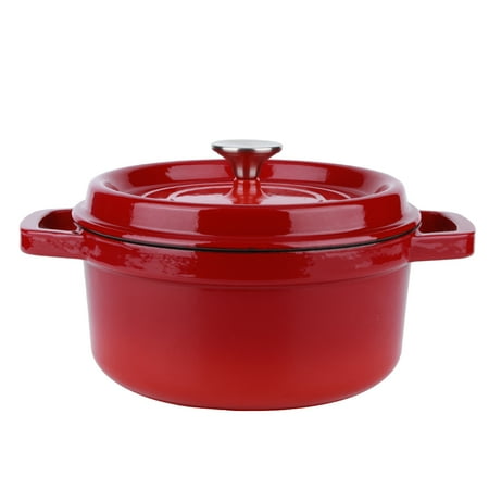 Pot Non-stick Pot Cast Iron Pot With Dual Handles For Gas Stove Home Kitchen Red 24cm
Pot Non-stick Pot Cast Iron Pot With Dual Handles For Gas Stove Home Kitchen Red 24cm