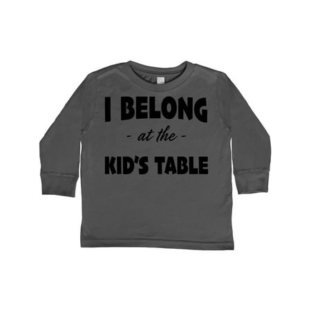 Inktastic I Belong at the Kids Table in Black Text Gift Toddler Boy or Toddler Girl Long Sleeve T-Shirt
Inktastic I Belong at the Kids Table in Black Text Gift Toddler Boy or Toddler Girl Long Sleeve T-Shirt