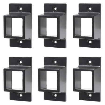 Werqueid Aluminum Fence Standard Wall Mount 1 x 1 for Rails - Residential Rail Mounts | Black | Pack of 6
Werqueid Aluminum Fence Standard Wall Mount 1 x 1 for Rails - Residential Rail Mounts | Black | Pack of 6