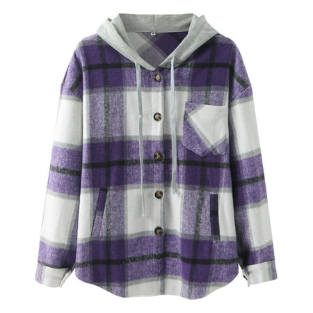 ZIZOCWA Women Tops Long Sleeve Striped Short Sleeve Women Casual Plaid Print Button Long Sleeve Hooded Sweatshirt Strap Pocket Shirt Coat Nice Maternity Shirts
ZIZOCWA Women Tops Long Sleeve Striped Short Sleeve Women Casual Plaid Print Button Long Sleeve Hooded Sweatshirt Strap Pocket Shirt Coat Nice Maternity Shirts