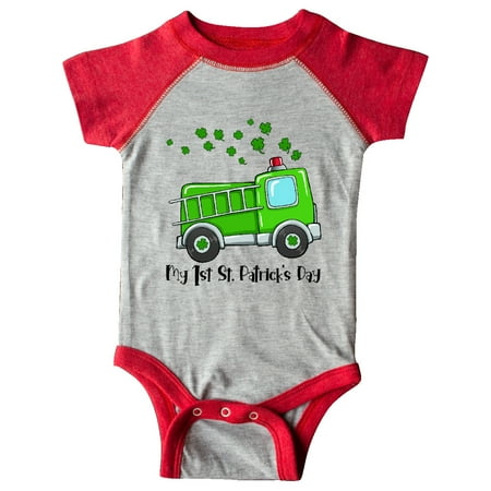 Inktastic My 1st St. Patrick s Day Green Fire Truck with Clovers Gift Baby Boy or Baby Girl Bodysuit
Inktastic My 1st St. Patrick s Day Green Fire Truck with Clovers Gift Baby Boy or Baby Girl Bodysuit