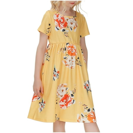 AURIGATE Toddler Baby Girl Dress Toddler Kids Baby Girls Fashion Cute Short Sleeve Flowers Pattern Princess Dress
AURIGATE Toddler Baby Girl Dress Toddler Kids Baby Girls Fashion Cute Short Sleeve Flowers Pattern Princess Dress