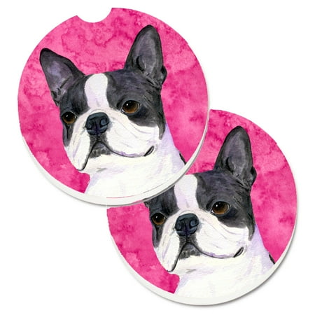 Carolines Treasures SS4792-PKCARC Pink Boston Terrier Set of 2 Cup Holder Car Coasters Large multicolor
Carolines Treasures SS4792-PKCARC Pink Boston Terrier Set of 2 Cup Holder Car Coasters Large multicolor