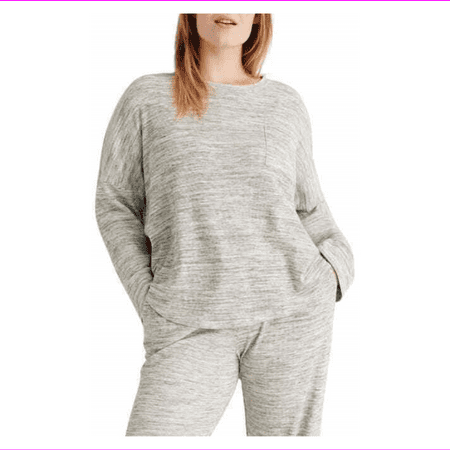 Madewell Waffle Knit Pajama Top Light Heather Grey M