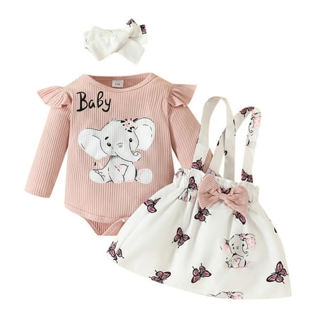 Baby Girls Outfit Sets Long Sleeve Ribbed Cartoon Print Romper Bodysuit Suspenders Skirts Headbands Outfits Fall Leisure Fashion Outfit 0-18M
Baby Girls Outfit Sets Long Sleeve Ribbed Cartoon Print Romper Bodysuit Suspenders Skirts Headbands Outfits Fall Leisure Fashion Outfit 0-18M
