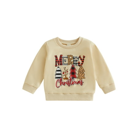 Genuiskids Christmas Toddler Girls Boys Sweatshirt Pullover Top Long Sleeve Crew Neck Santa Claus/Letters Print Tops
Genuiskids Christmas Toddler Girls Boys Sweatshirt Pullover Top Long Sleeve Crew Neck Santa Claus/Letters Print Tops