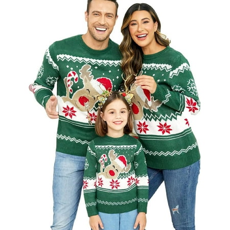 Family Matching Christmas Sweater Long Sleeve Cartoon Elk Family XMAS Sweaters for Adult Women Men Kids Baby Girls Boys
Family Matching Christmas Sweater Long Sleeve Cartoon Elk Family XMAS Sweaters for Adult Women Men Kids Baby Girls Boys