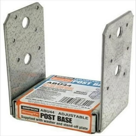 (5 Count) Simpsong Strong-Tie ABU44 / ABU44Z 4 x 4 Adjustable Post Base