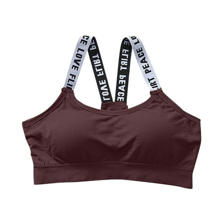Bralettes For Women Women s Show-Off Wireless Sports Bra Maximum Support Moisture-Wicking Sports Bra(One Size Coffee)
Bralettes For Women Women s Show-Off Wireless Sports Bra Maximum Support Moisture-Wicking Sports Bra(One Size Coffee)