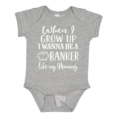 Inktastic Banker Like Mommy Future Job Gift Baby Boy or Baby Girl Bodysuit