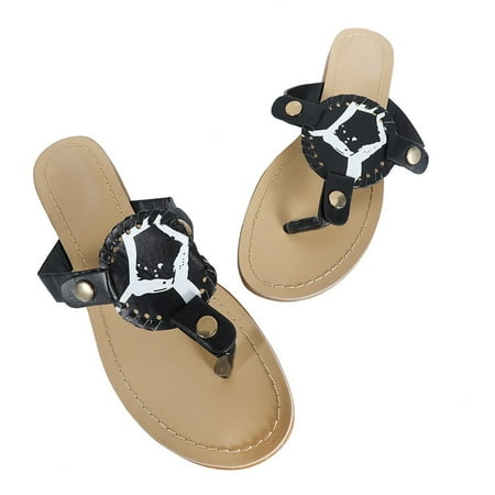 2023 Summer Savings! WJSXC Womens Sandals Clearance Womens Sandals Summer Fashion Football Sandals Flat Slippers Flip Flops Open Toe Beach Sandals Black 7
2023 Summer Savings! WJSXC Womens Sandals Clearance Womens Sandals Summer Fashion Football Sandals Flat Slippers Flip Flops Open Toe Beach Sandals Black 7
