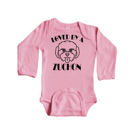 Inktastic Zuchon Dog Mom Gift Gift Baby Boy or Baby Girl Long Sleeve Bodysuit