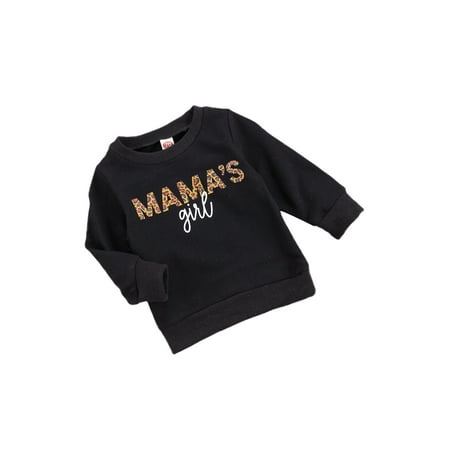 Canrulo Toddler Baby Girls Leopard Pullover Sweatshirts Mama s Mini Hoodies Cute Fall Winter Clothes Black 12-18 Months
Canrulo Toddler Baby Girls Leopard Pullover Sweatshirts Mama s Mini Hoodies Cute Fall Winter Clothes Black 12-18 Months