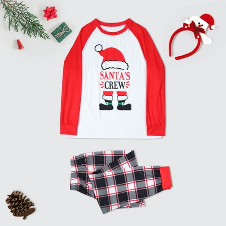 ERTUTUYI Matching Family Pajamas Sets Christmas Santa’s Crew Letter Print Top And Plaid Pants Sleepwear For Mom Red XL
ERTUTUYI Matching Family Pajamas Sets Christmas Santa’s Crew Letter Print Top And Plaid Pants Sleepwear For Mom Red XL