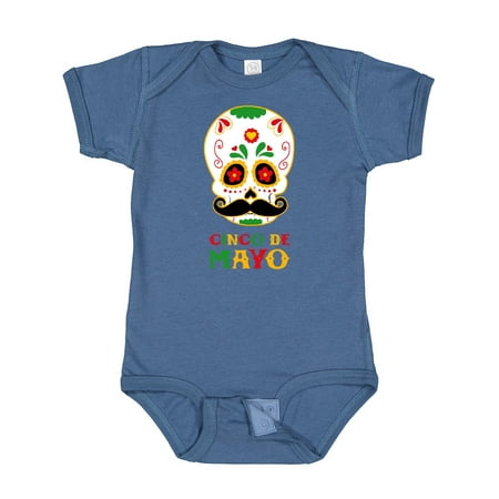 Inktastic Cinco De Mayo Skull Gift Baby Boy or Baby Girl Bodysuit