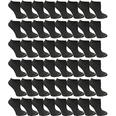 48 Pairs of Yacht & Smith Mens Thin Low Cut Ankle No Show Bulk Socks