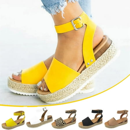 Midsumdr Sandals Women Espadrilles Sandals Classic fashion Open-toe Casual Platform Wedges Summer Platform Sandal for Women
Midsumdr Sandals Women Espadrilles Sandals Classic fashion Open-toe Casual Platform Wedges Summer Platform Sandal for Women