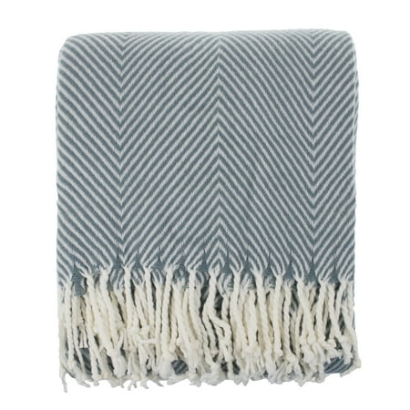 Fennco Styles Cozy Chunky Herringbone Throw Blanket - 50" W x 60" L