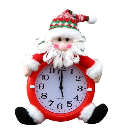 ZTTD Christmas Clock Bedside Pendant Creative Small Gift Clock Ornaments Snowman Old Man Mute A
ZTTD Christmas Clock Bedside Pendant Creative Small Gift Clock Ornaments Snowman Old Man Mute A