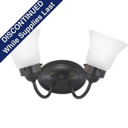 Fluted Glass Collection Two-Light Bath & Vanity