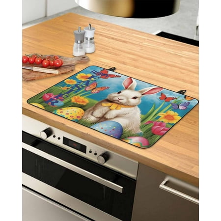 Watercolor Easter Stove Top Covers for Electric Stove Heat Insulation Fireproof Glass Cooktop Cover Counter Top Glass Stove Cover for Prevent Scratches 36 x21 Spring Floral Botanical Bunny Eggs
Watercolor Easter Stove Top Covers for Electric Stove Heat Insulation Fireproof Glass Cooktop Cover Counter Top Glass Stove Cover for Prevent Scratches 36 x21 Spring Floral Botanical Bunny Eggs