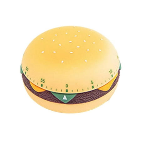 Kitchen Cooking Timer Burger Shape 60 Minutes Mechanical Timer