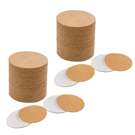 Self-Adhesive Cork Coasters Cork Mats Cork Backing Sheets for Coasters and Supplies (160 Round)