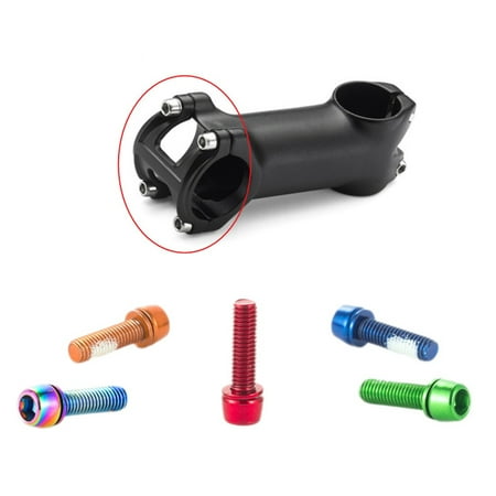 Flm 6Pcs/Set M5x18mm Bicycle Stem Screw Anti-deform Corrosion-resistant Steel Easy to Install Handle Screws for Mountain Bike
Flm 6Pcs/Set M5x18mm Bicycle Stem Screw Anti-deform Corrosion-resistant Steel Easy to Install Handle Screws for Mountain Bike