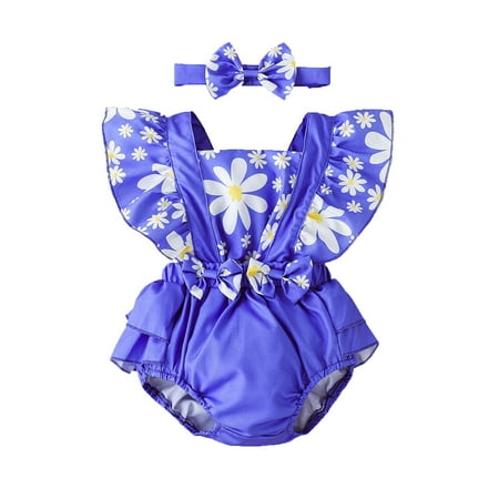 TAIAOJING Infant Baby Romper Sleeve Backless Headbands Girls Outfits Bowknot Bodysuitt Ruffles Fly Printed Floral Girls Bodysuits One Piece Outfits 12-18 Months
TAIAOJING Infant Baby Romper Sleeve Backless Headbands Girls Outfits Bowknot Bodysuitt Ruffles Fly Printed Floral Girls Bodysuits One Piece Outfits 12-18 Months