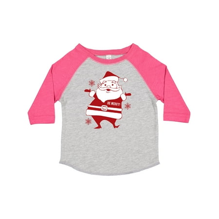 Inktastic Be Merry Santa Gift Toddler Boy or Toddler Girl T-Shirt